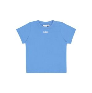 BOSS Kidswear Tričko  modrá / bílá