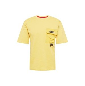 COLUMBIA Funkční tričko 'Field Creek™'  bílá / černá / žlutá