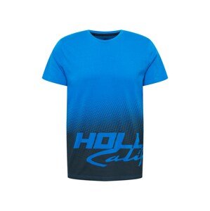 HOLLISTER Tričko 'WHOLESALE' královská modrá / černá