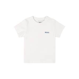 BOSS Kidswear Tričko  bílá / marine modrá
