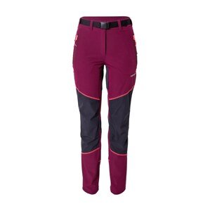 ICEPEAK Outdoorové kalhoty 'BLAIRSBURG'  vínově červená / korálová / černá