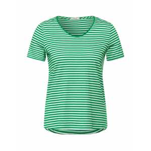 CECIL Tričko  zelená / bílá