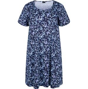 Zizzi Letní šaty 'Vmina'  námořnická modř / mix barev
