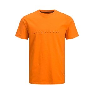 Jack & Jones Junior Tričko 'Font'  oranžová / černá
