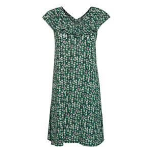 ICHI Letní šaty 'IHMARRAKECH'  zelená / bílá