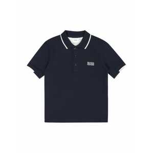 BOSS Kidswear Tričko  námořnická modř / bílá