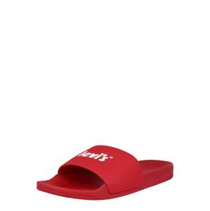 LEVI'S Plážová/koupací obuv 'JUNE'  červená / bílá