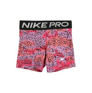 NIKE Sportovní kalhoty  světle šedá / fialová / korálová / pink / černá