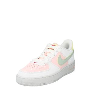 Nike Sportswear Tenisky 'AIR FORCE'  bílá / světle růžová / mátová / žlutá / ohnivá červená