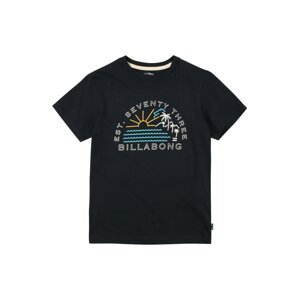 BILLABONG Funkční tričko 'ISLA VISTA'  námořnická modř / světlemodrá / žlutá / bílá