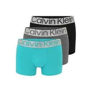 Calvin Klein Underwear Boxerky  aqua modrá / stříbrně šedá / tmavě šedá / černá