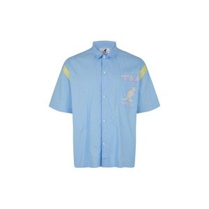 KANGOL Košile 'Austin'  kouřově modrá / žlutá / pudrová / světle růžová
