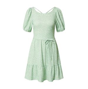 EDITED Šaty 'Liah'  světle zelená / krémová