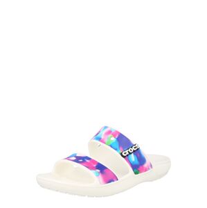 Crocs Pantofle  aqua modrá / tmavě fialová / pink / bílá