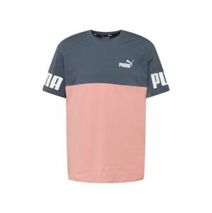 PUMA Funkční tričko  šedá / pink / bílá