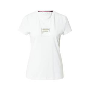 FILA Funkční tričko  bílá / zlatá
