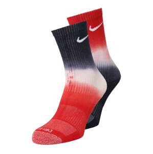 Nike Sportswear Sportovní ponožky 'Everyday Plus'  noční modrá / červená / bílá