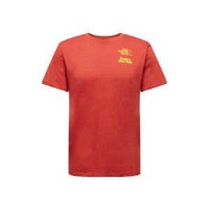 THE NORTH FACE Funkční tričko 'Foundation'  červená / žlutá