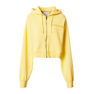 Calvin Klein Jeans Mikina s kapucí  žlutá