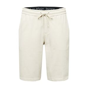Calvin Klein Jeans Kalhoty  přírodní bílá / černá / písková