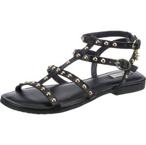 MEXX Páskové sandály 'Justine'  zlatá / černá