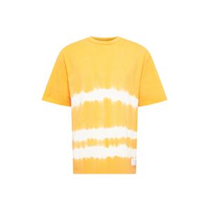 Tommy Jeans Tričko  jasně oranžová / bílá
