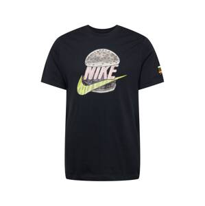 Nike Sportswear Tričko  černá / pastelově růžová / limone / korálová / bronzová