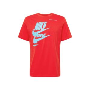 Nike Sportswear Tričko  světlemodrá / červená / bílá