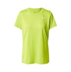 NIKE Funkční tričko  světle zelená / bílá