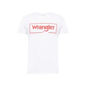 WRANGLER Tričko  bílá / červená