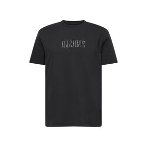 AllSaints Tričko 'SHADOW'  černá / bílá