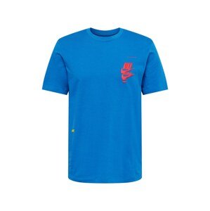 Nike Sportswear Tričko  královská modrá / žlutá / červená