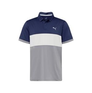 PUMA Funkční tričko  námořnická modř / bílá / šedá