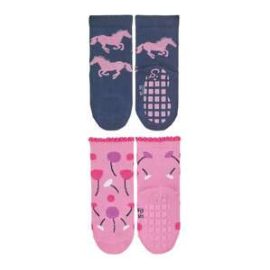 STERNTALER Ponožky  marine modrá / pink