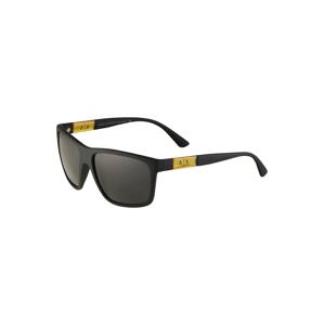 ARMANI EXCHANGE Sluneční brýle '0AX4121S'  černá / tmavě šedá / zlatě žlutá