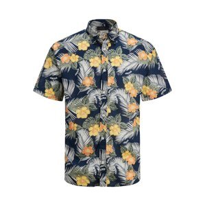 Jack & Jones Junior Košile 'Aloha'  námořnická modř / mix barev