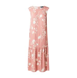 TAIFUN Letní šaty  korálová / bílá