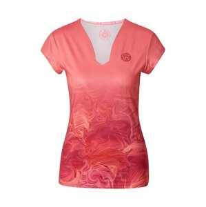 BIDI BADU Funkční tričko 'Bella 2.0'  pink / růžová / tmavě oranžová / světle fialová / černá