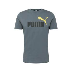 PUMA Funkční tričko  tmavě šedá / černá / žlutá