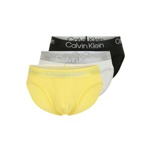 Calvin Klein Underwear Slipy  žlutá / černá / bílá