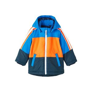 NAME IT Přechodná bunda 'Max' námořnická modř / nebeská modř / oranžová / bílá