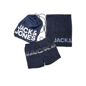 Jack & Jones Junior Plavecké šortky  námořnická modř / bílá / noční modrá