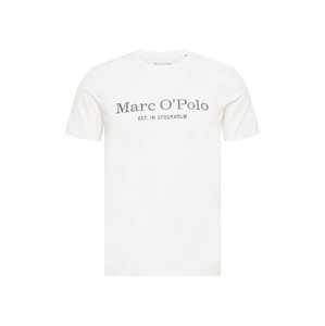Marc O'Polo Tričko  černý melír / bílá