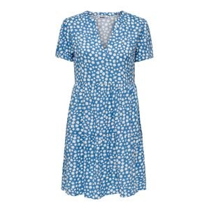 ONLY Letní šaty nebeská modř / bílá