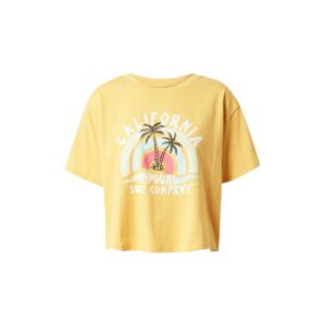 RIP CURL Funkční tričko 'SUNNY PARADISE'  světlemodrá / zlatě žlutá / pastelově žlutá / fuchsiová / bílá