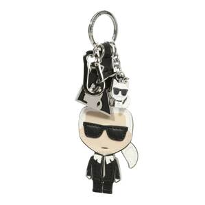 Karl Lagerfeld Přívěsek na klíče  černá / bílá / tělová