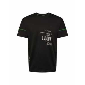Lacoste Sport Funkční tričko  bílá / černá / zelená