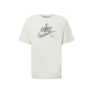 Nike Sportswear Tričko  krémová / černá / zelená
