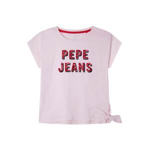 Pepe Jeans Tričko 'HONEY' růžová / červená / černá