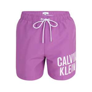 Calvin Klein Plavecké šortky  fialová / bílá